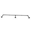 Clothes Rail Wall Mounted Hanging Bar Rack Detachable Retro Industrial Pipe Style Garment Rail