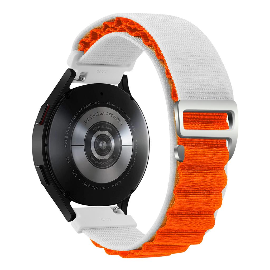 Nylonband för Samsung Galaxy Watch7 6 5 4 40mm 44mm Classic/Active/Gear S3 Frontier 18 20 22mm Sport Loop-rem Amazfit GTS 3 4