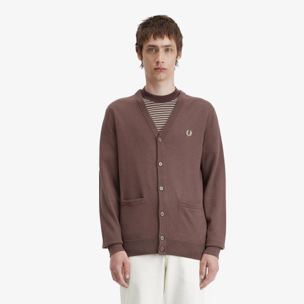 

Fred Perry [baseline] Classic Merino Wool Cardigan Carrington Roadbrick Afpm2419551 U53 S