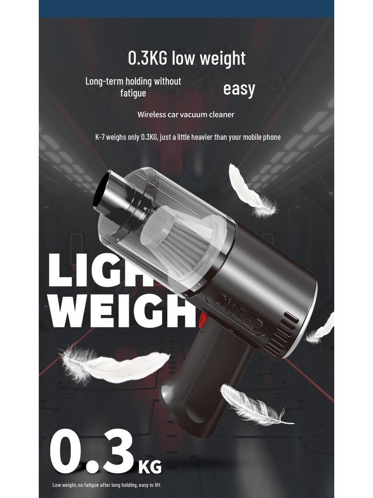 Wireless Handheld High-Power Car & Home Vacuum Cleaner with Strong Suction