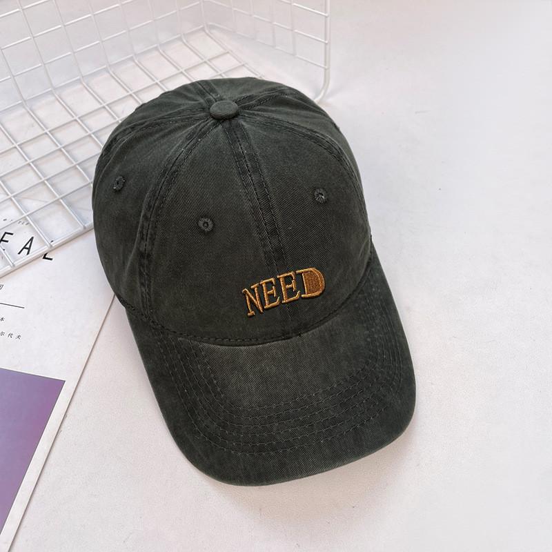 Need Letter Embroidery Baseball Cap With Adjustable Fit For Sun Protection And Casual Wear