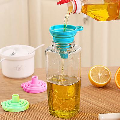 Silicone Gel Practical  Foldable Funnel Hopper Kitchen Tool Gadget
