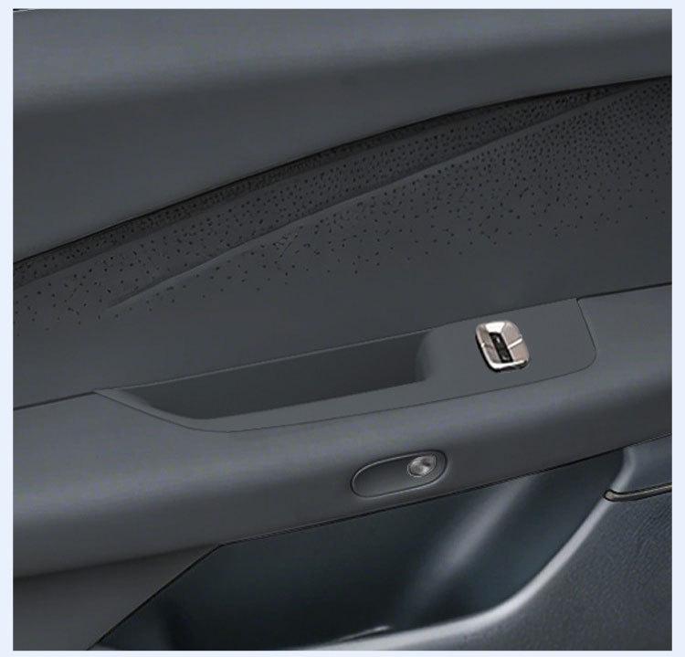 Silicone Mat Accessories for XPeng P7+ Models: Door Handle Storage, Window Lifter, Button Frame.