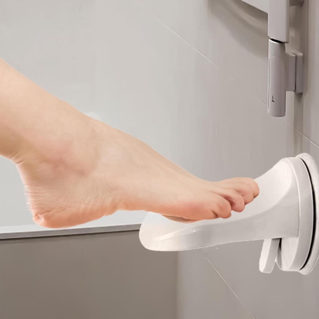 Bathroom Footrest Shower Foot Rest Shaving Leg Step Holder Wall Mounted Pedal Step Suction Cup Non Slip Foot Pedal Wash Feet
