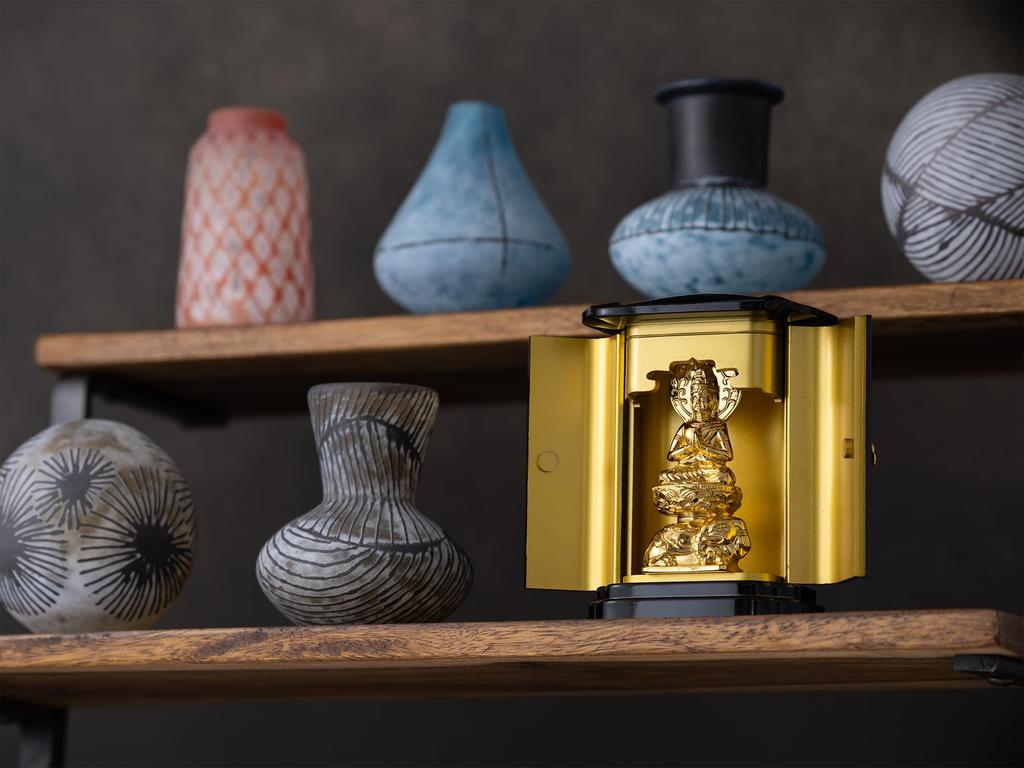 Buddha Statue Fugen Bosatsu Gold PC Zushi Included Buddhist Kageaki Watanabe Prototype In the Year of the Dragon and Zodiac Signs Zodiac Guardian Main