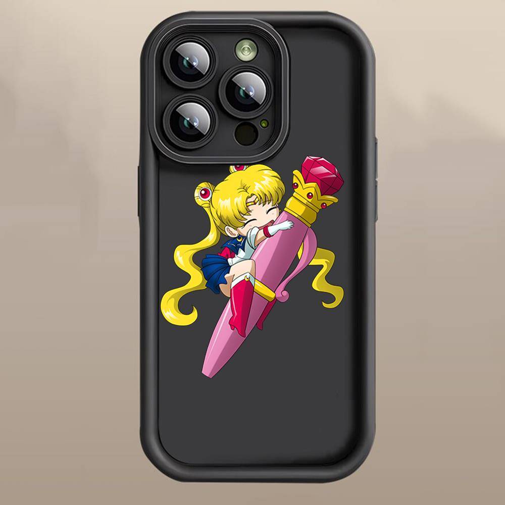 D-41 Cute Sailor Moon  Case for iPhone 15 14 13 12 8 Plus Samsung S24 S23 Ultra A04S A05S Huawei P40 P50 P60 Nova 11 Pro Max OPPO A17K Reno 10