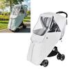 Winter Warm Baby Strollers Cover Windproof Rain Protection Breathable Mesh Panel Clear View Window Universal for Pram Use