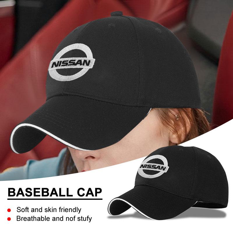 Mode Männer Frauen Auto LOGO Baseballkappe Auto Sonnenhut Auto Styling Für Nissan Nismo juke leaf micra k12 note patrol qashqai j11 j10 tiida versa xtrail