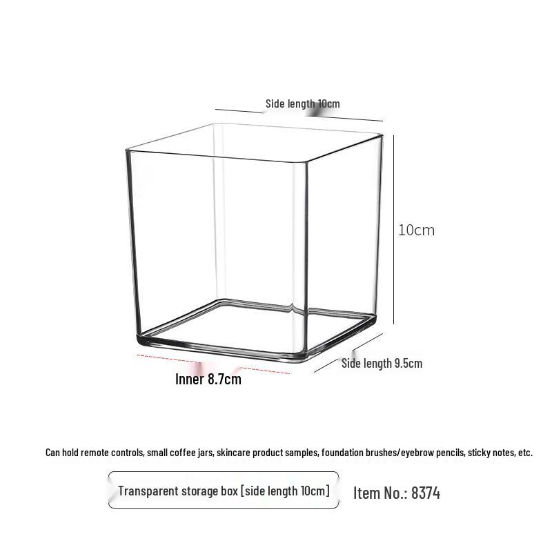 Acrylic Desktop Pen Holder: Large-Capacity Transparent Storage Box for Office or College Students