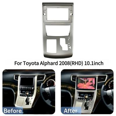Autoradio-Blende für Toyota Alphard 2008(RHD) 10,1-Zoll Autoradio GPS-Navigation Rahmen Panel Armaturenbrett Kit