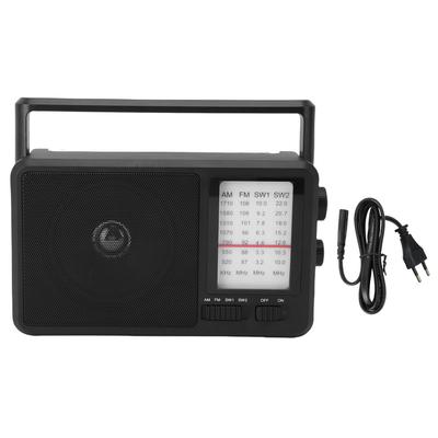 Tragbares Radio zum Einstecken oder Batteriebetrieb Vollband AM FM SW Radio mit 4-Zoll-Lautsprecher für den Außenbereich