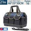 Multifunctional 13In-23Inch Tool Bag Thicken Big Capacity Waterproof Wear-Resistant Toolkit Multipocket Electrician Storage Bag