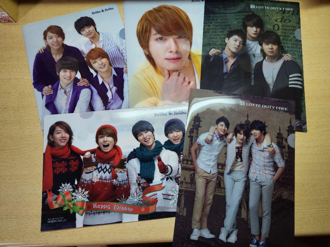 

[USED] Clear file Tohoshinki JYJ Jaejoong 2PM 5-piece set Not for sale