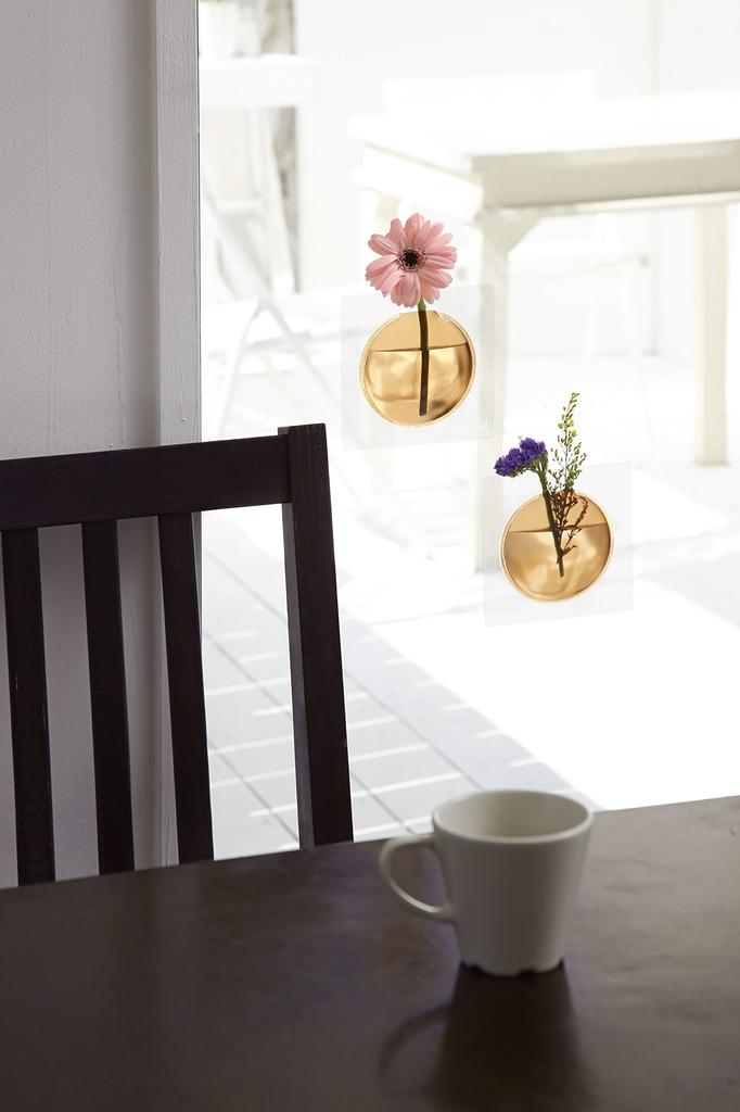 +d Flower Vase Kaki Blue DA-1050-BL [Floating Single Flower Vase]