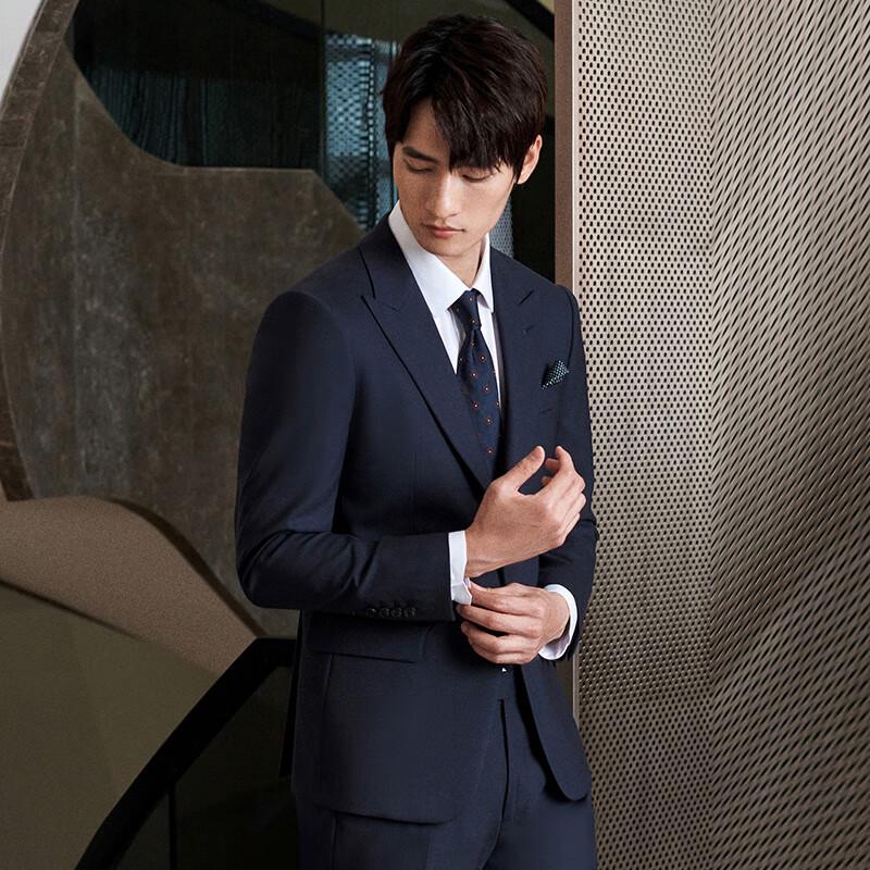 Baoxiniao Men's Slim Fit Wool Blend Suit
