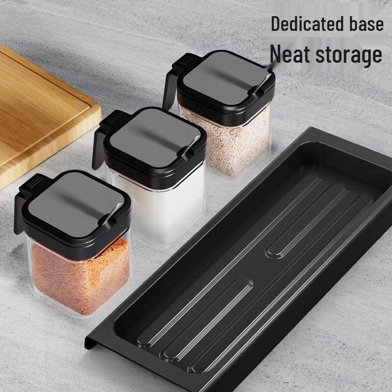 Kitchen Spice Jar Set - Seasoning and Salt Storage Containers
