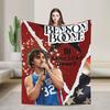 Warm Blanket Travel Benson Boone American Singer Throw Blanket Flannel Bedspread For Couch Chair Sofa Bed Trend Sofa Bed Cover