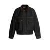 Mens Oversized Washed Denim Jacket Casual Workwear Style Fall 2026 Loose Fit Black