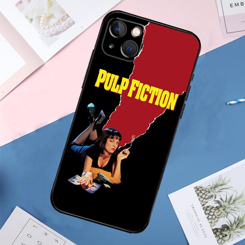 PULP FICTION Phone Case For iPhone 14 11 12 13 15 16 Pro Max Mini XS XR X 6 Plus Soft Cover Capa