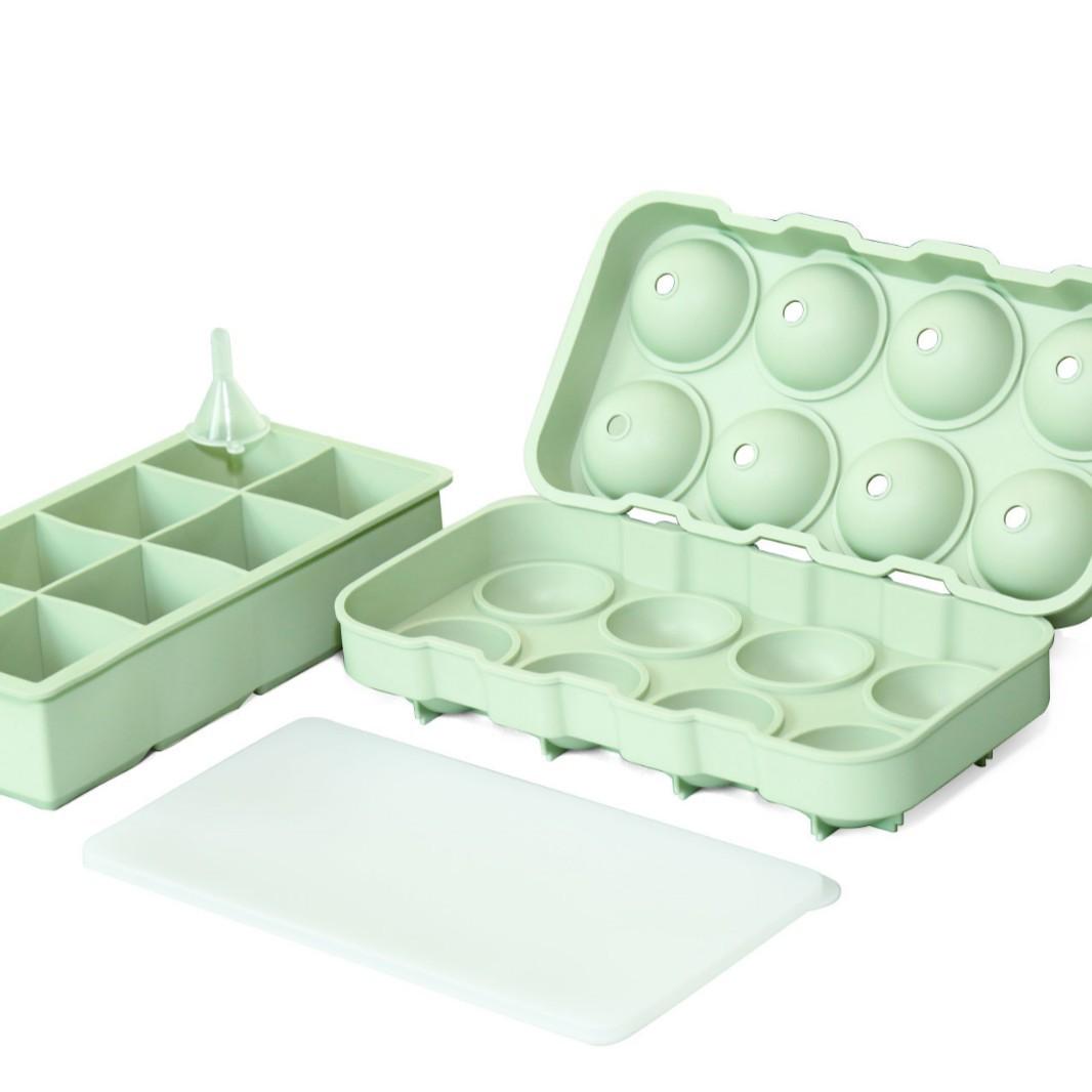 Food grade large ice ball ice maker mold whiskey frozen ice cube spherical ice grid model silicone artifact home use