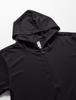 Glimmer Long Sleeve Oz Dry UV Zip Hoodie Size L To Japanese Size Men's 4.4 (00338-AMZ), Black, (equivalent L)