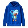 Kids Boys Girls Cartoon Shark Hoodie Cute Animal Cosplay Pullover Casual Lightweight Long Sleeve Sweatshirt for Toddlers