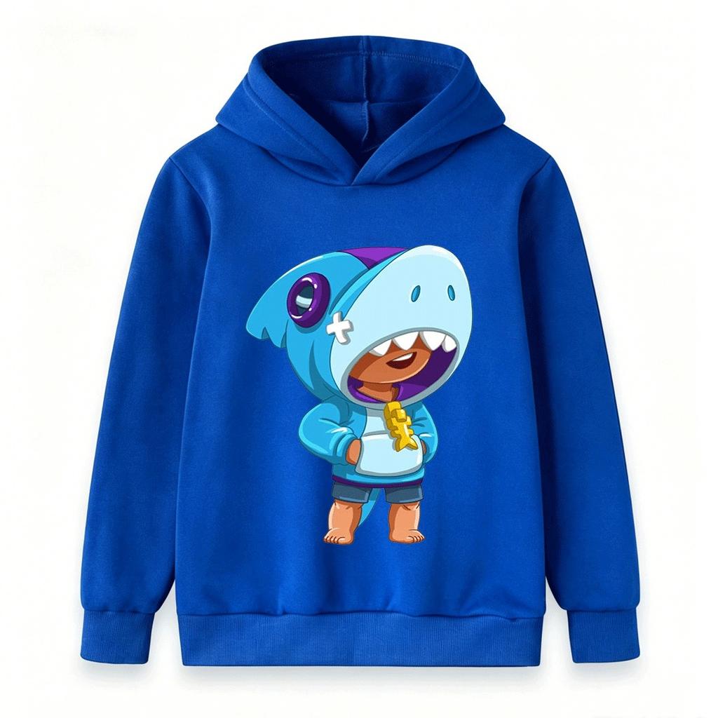 Kids Boys Girls Cartoon Shark Hoodie Cute Animal Cosplay Pullover Casual Lightweight Long Sleeve Sweatshirt for Toddlers