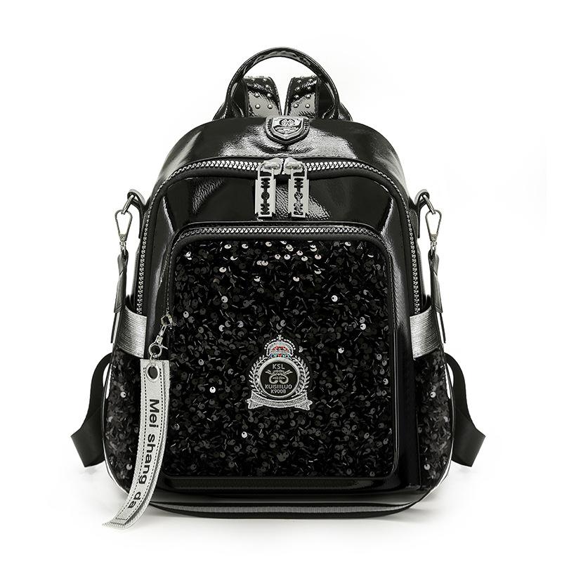 Рюкзак Женский Горячий Алмазный Блестки Мода Панк Высокое Чувство Большая Вместимость Дорожный Персональный Сумка Baigou Рюкзак