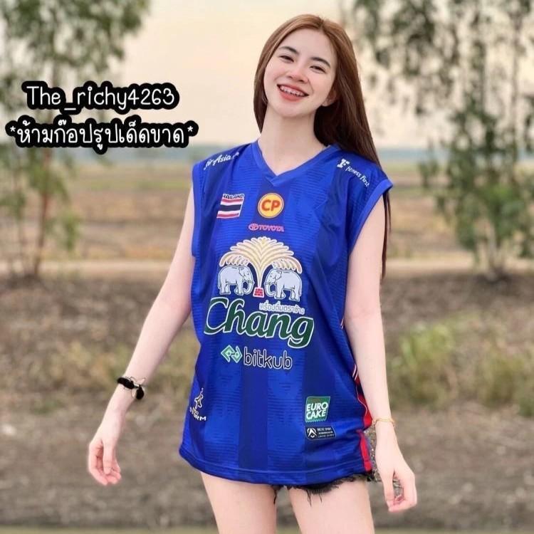 

Unisex Top Tank Shirt Sleeveless JERSEY Training THAILAND National Football Soccer Quick Dry V Neck Polyester Uniform Sport Outdoor Men Women Elephant XS