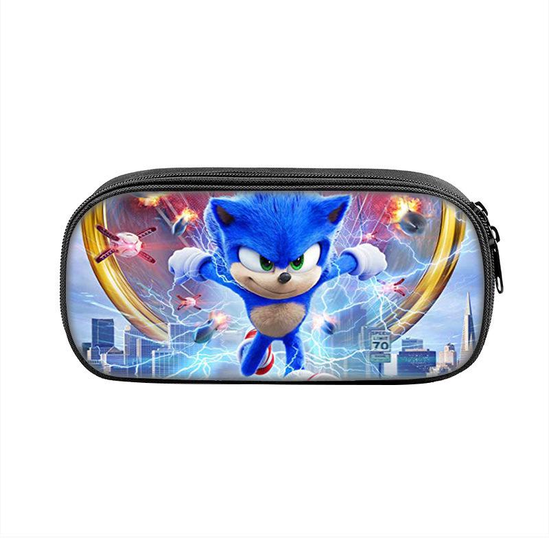 3D Sonic the Hedgehog Pencil Box for Kids - Primary School Stationery Bag