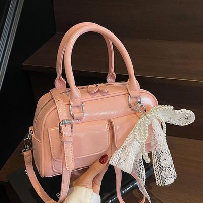 Frühling und Sommer Dopamin einfache Handtasche Nische Freizeit Pendler Umhängetasche Tasche Damen