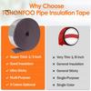 1 Rolle Außenrohr-Isolierband, wetterbeständiges Schaumstoff-Isolierband für Wasserrohre, kältebeständiges Rohr-Sicherheitsschutz-Wickelband für