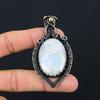 Moonstone Gemstone Pure Copper Wire Wrapped Beautiful Handmade Pendant Jewelry