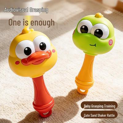 Infant Bell Rattle Toy: Dinosaur Duck Shaker for Early Education and Grasping Training