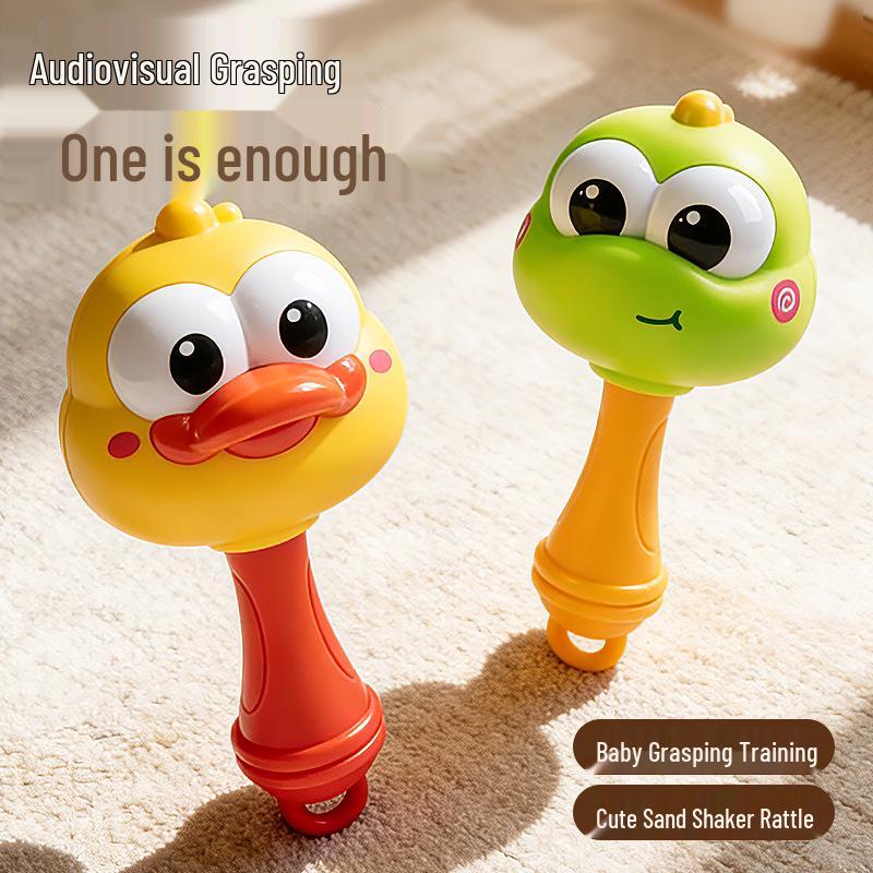 Infant Bell Rattle Toy: Dinosaur Duck Shaker for Early Education and Grasping Training