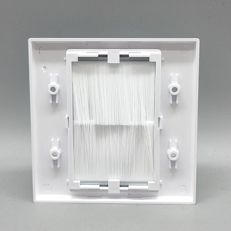 Kabelgenomföring Vägguttag Kabelgenomföringsskydd Infälld Borste Väggplatta Enkelväggsuttag Kabelgenomföringsplatta HX6C