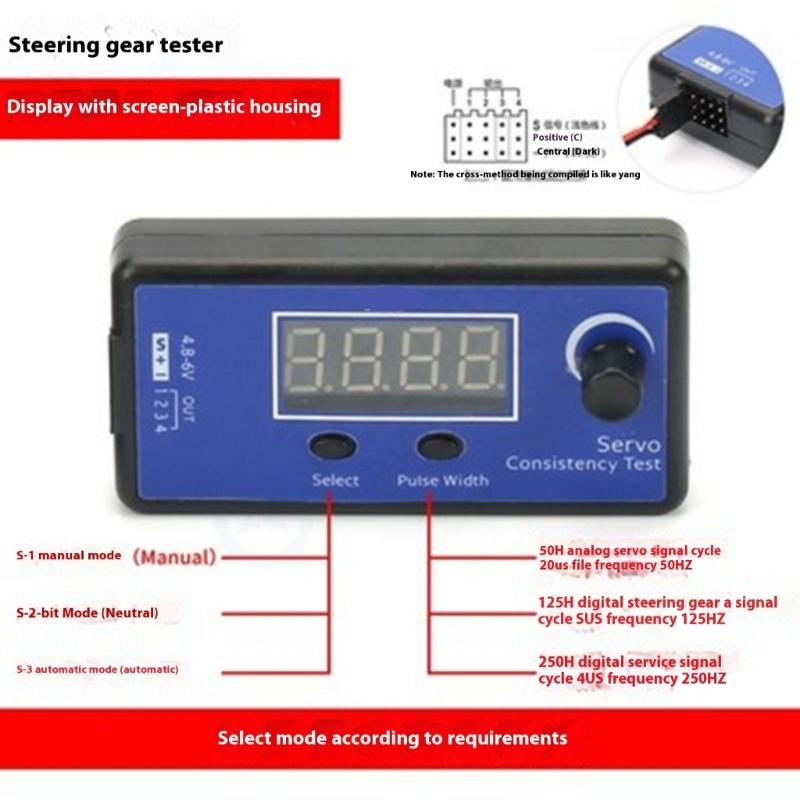 Multifunction Remote Helicopter Servo Tester With LCD Display And Manual/Auto Mode For ESC Consistency Verification