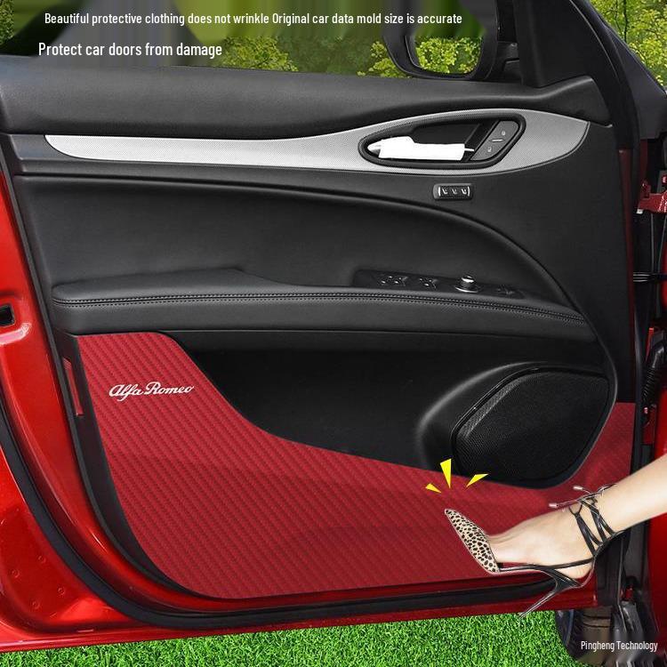 Alfa Romeo Stelvio/Giulia Door Kick Pad - Interior Protection Upgrade