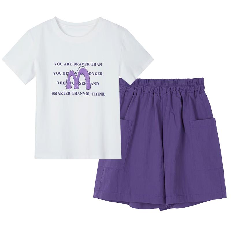 Girls  Summer Casual Sportswear Two-Piece Set 150