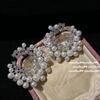 Farah Wreath Jewel Brooch, Galaxy Bright, 18K Gold Plated, Gypsy Dew Zircon Earrings, Combination