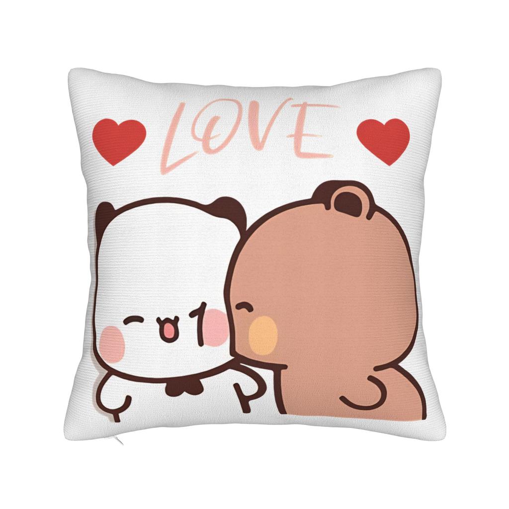 Cartoon Panda Bubu Dudu Pillowcase Printing Polyester Cushion Cover Decorations Throw Pillow Case Cover Home Zipper Xcm