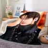 1Pc Bts Jung Kook Print Blanket Soft Comfortable Polyester Blanket All Season Use Bedroom Office Outdoor Ideal Christmas Gift Choice Print Home Blanke