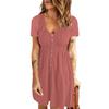 A Fashionable Solid-colored Loose Dress For Ladies