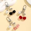 Kawaii Cherry Keychain Cute Acrylic Bag Charm & Car Decor, Adorable Gift for Women Girls Birthday Valentine Gifts Accessories