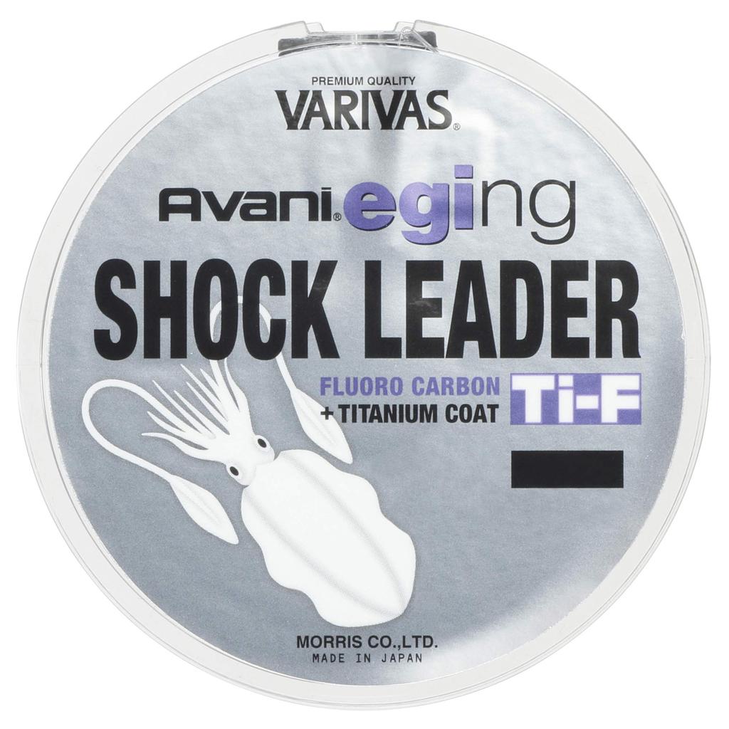VARIVAS Avani Eging Shock Leader Ti Fluorocarbon Line, Natural, 30m Turn Capacity, 1.5lb, 6lb
