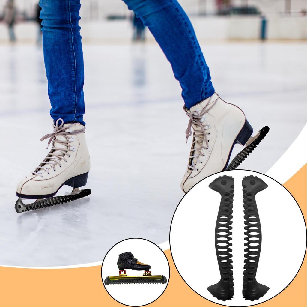 Ice Skate Guards 1 Pair Soft Elastic Portable Lightweight Supplies Ice Skating Soakers for Youth Adult Snow Winter Training