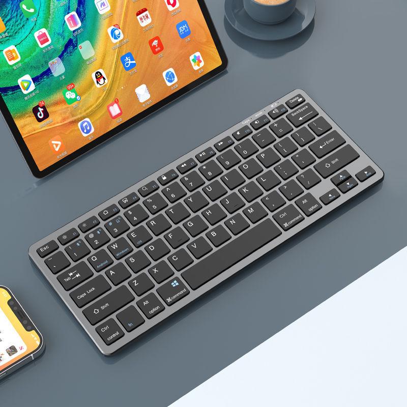 Bluetooth Rechargeable Wireless Keyboard & Mouse Set, Ultra-thin, Portable, 2.4G, Universal for Computers, Laptops, Phones.