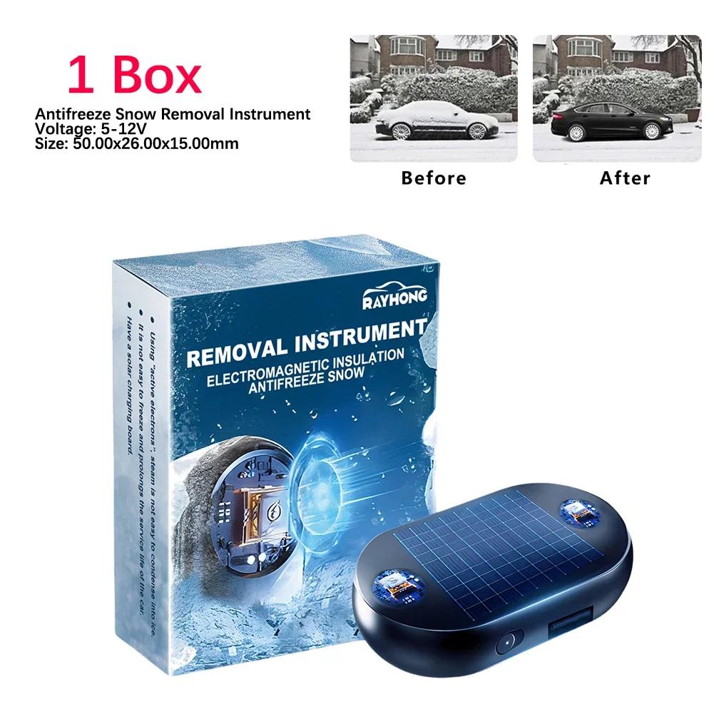 Solar Antifreeze Electromagnetic Molecular Windshield Car Snow Removal Instrument Window Glass Defogging & Defrosting & Deicing