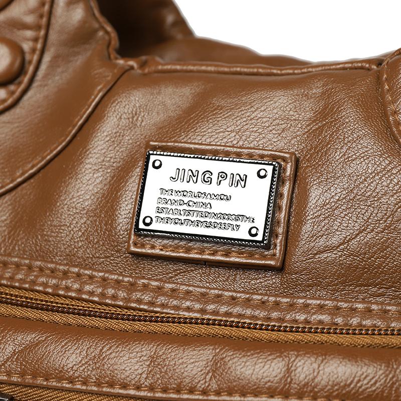 Geantă de umăr din piele moale pentru femei, geantă crossbody, geantă de mână de mare capacitate, geantă de mână pentru mamă