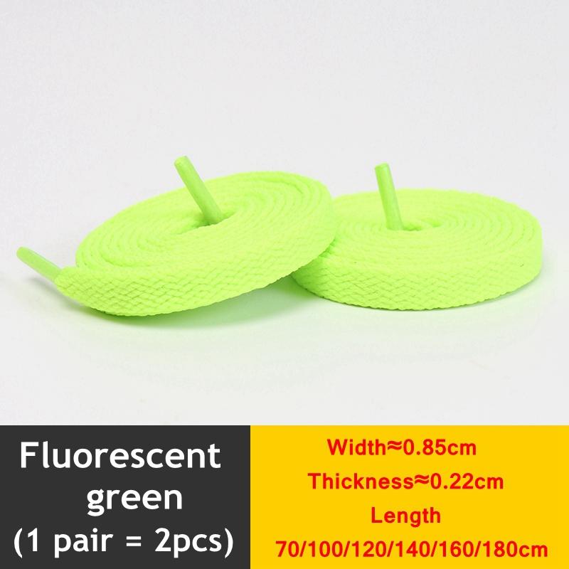 1 Pair New Black White Shoe Laces / AF1 Shoelaces Flat Thicken Weave Craft Off High-top Sneaker Shoelace Accessories 25 Colors